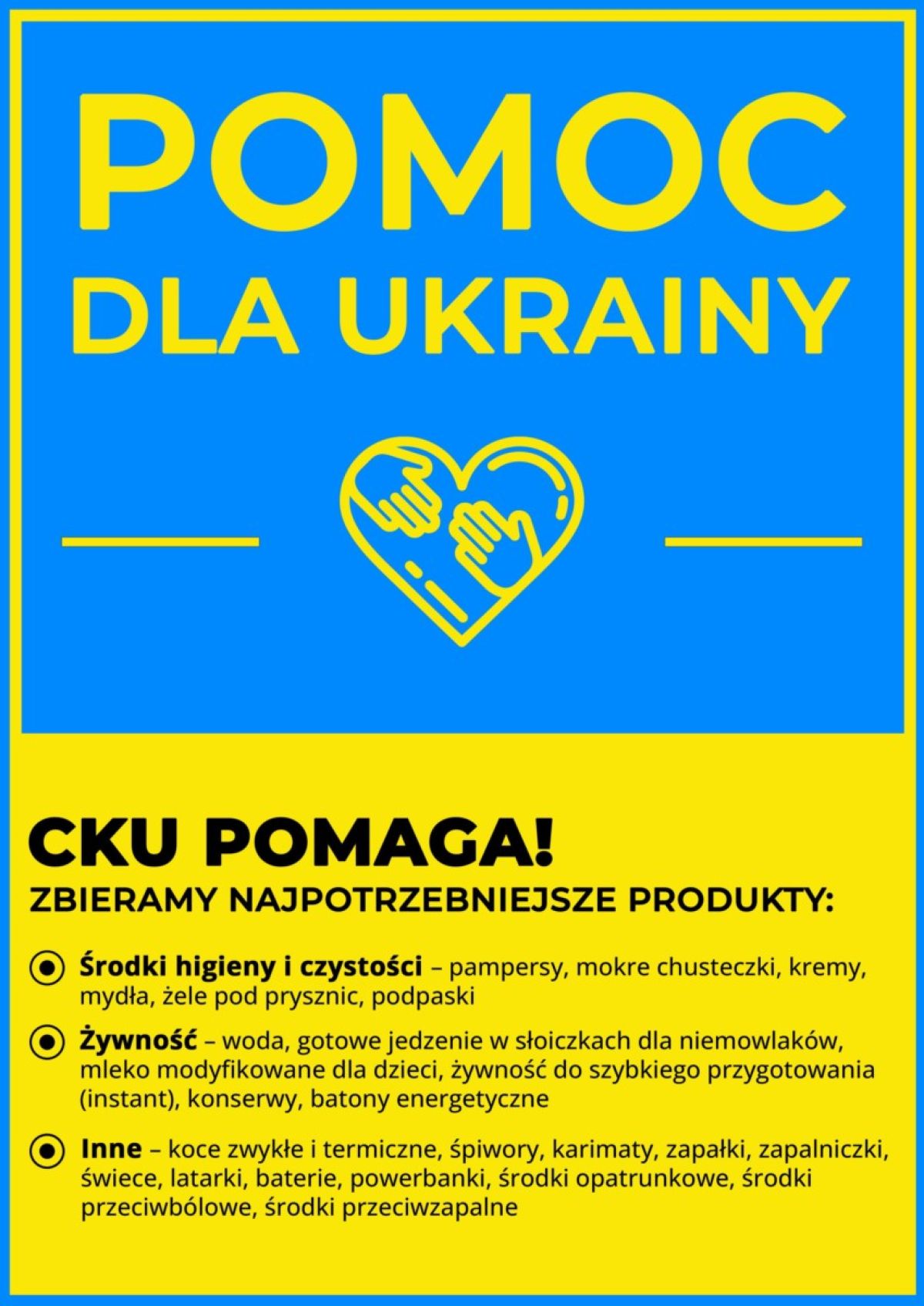 CKU POMAGA UKRAINIE!